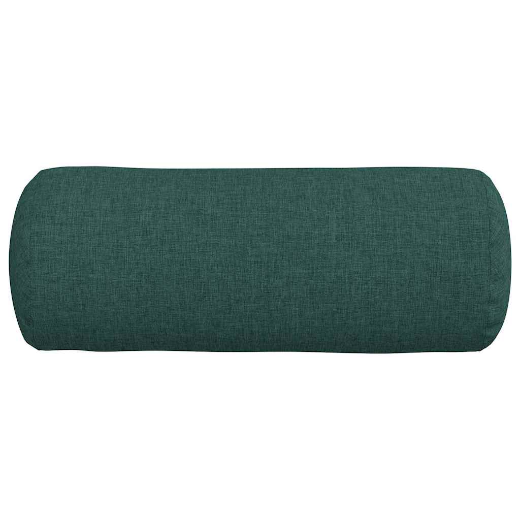 Bolsterkissen 2 Stück Dunkelgrün Ø 15 x 40 cm Stoff
