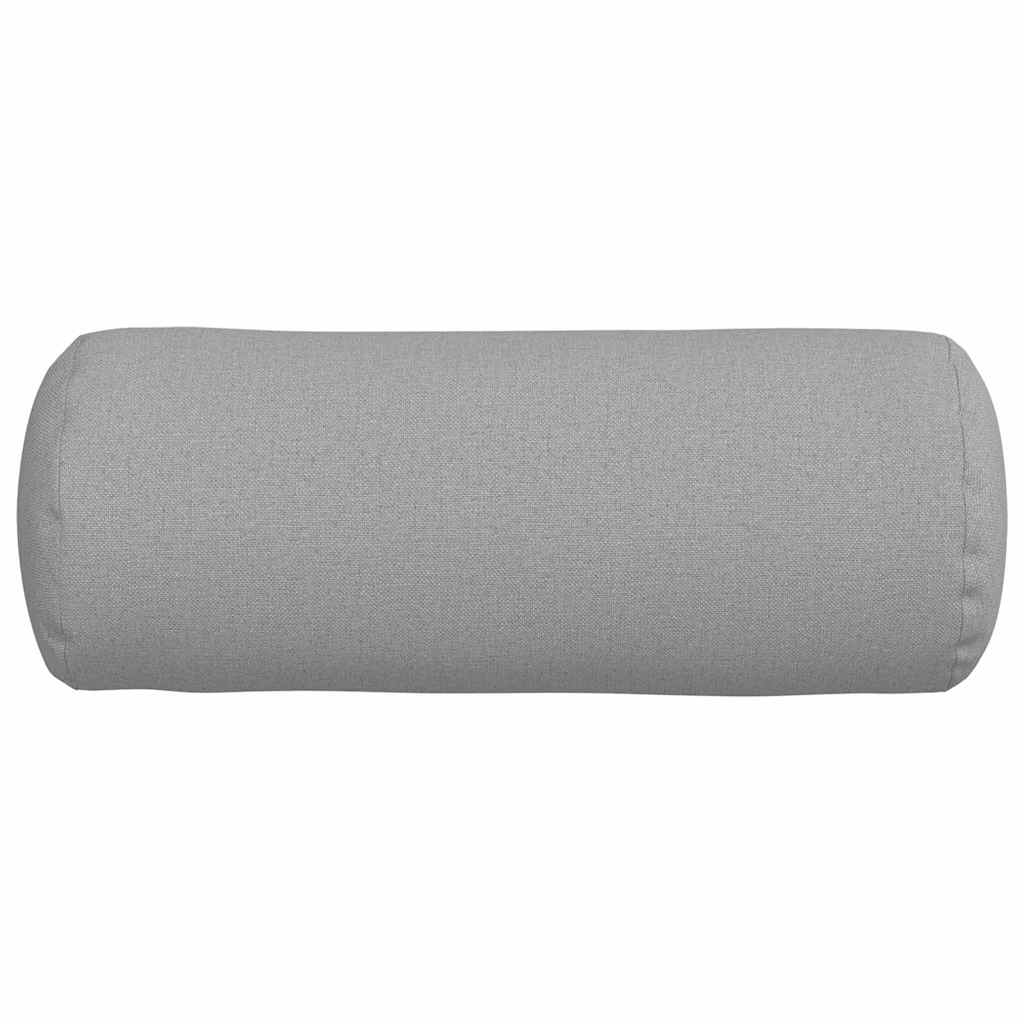 Bolsterkissen 2 pcs Wolkengrau Ø 15 x 40 cm Stoff