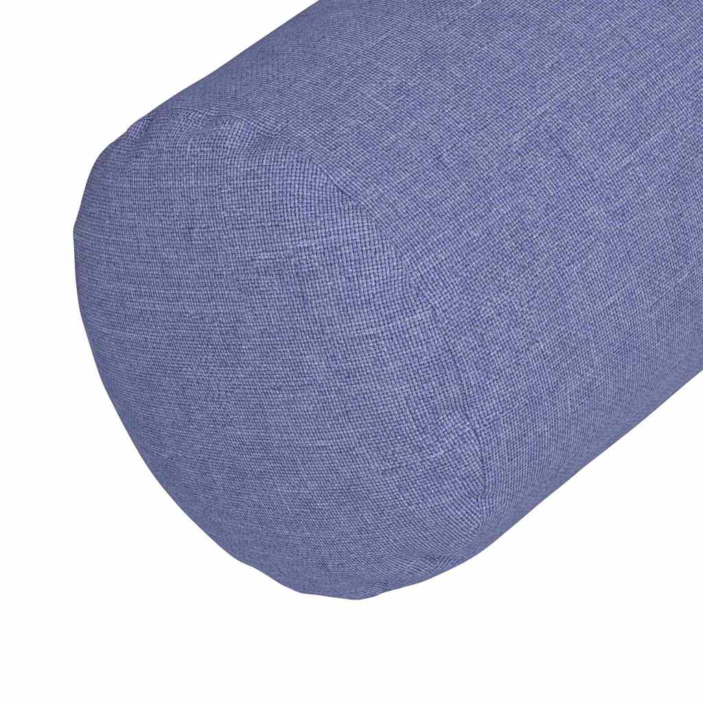 Bolsterkissen 2 Stück Jeans blau Ø 15 x 40 cm Stoff