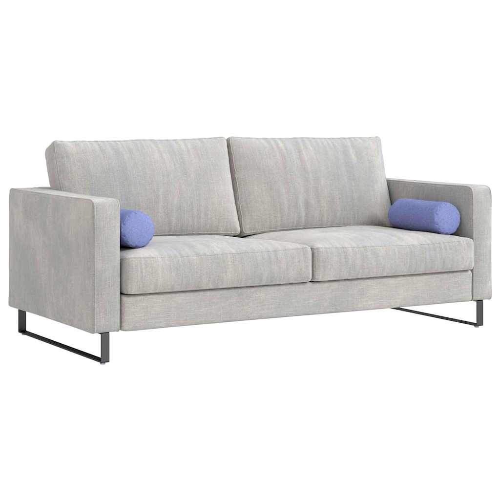Bolsterkissen 2 Stück Jeans blau Ø 15 x 40 cm Stoff