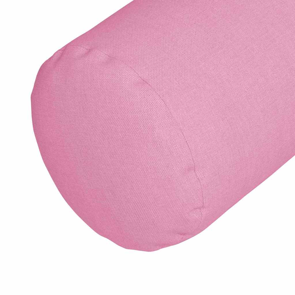 Bolsterkissen 2 Stück Rosa Ø 15 x 40 cm Stoff