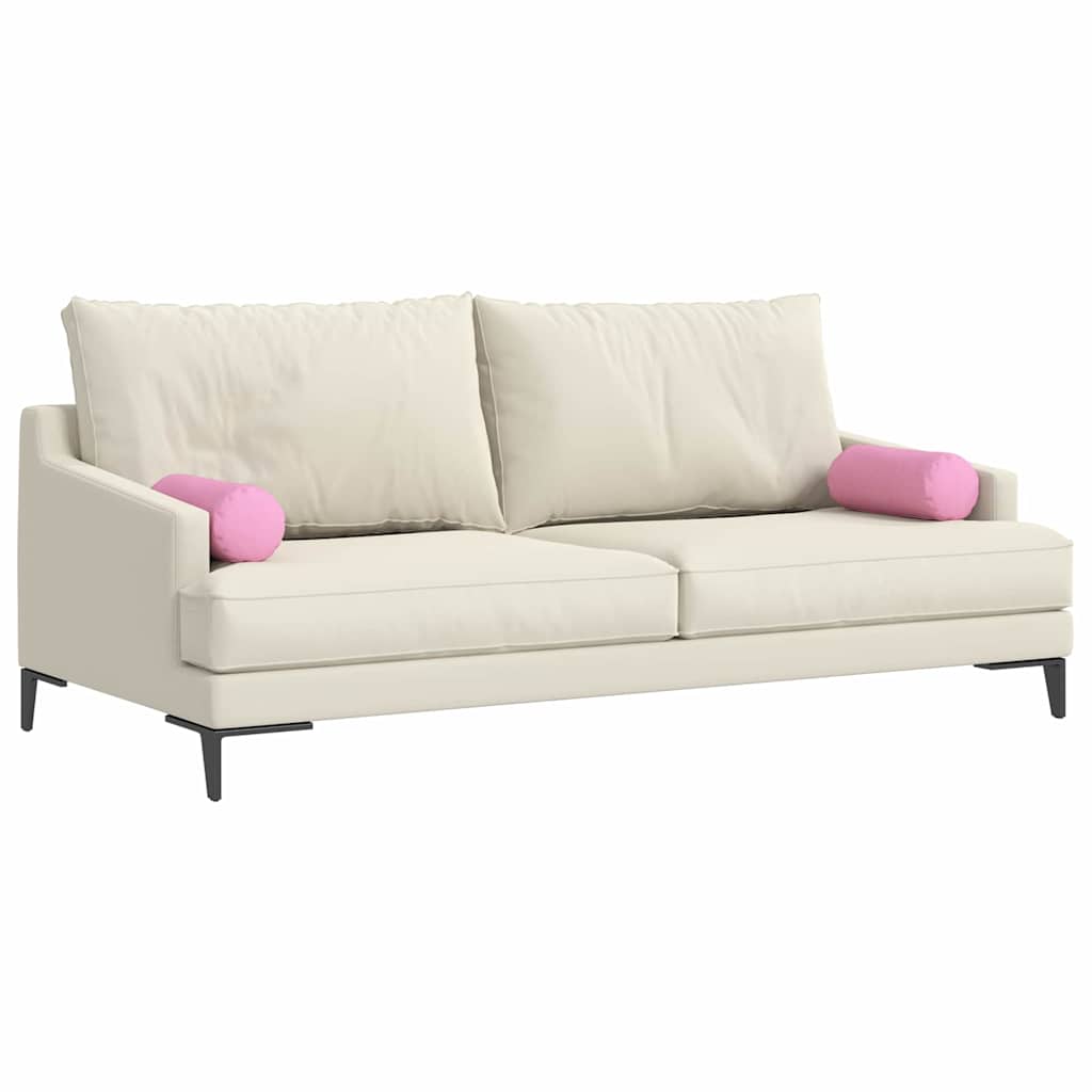 Bolsterkissen 2 Stück Rosa Ø 15 x 40 cm Stoff