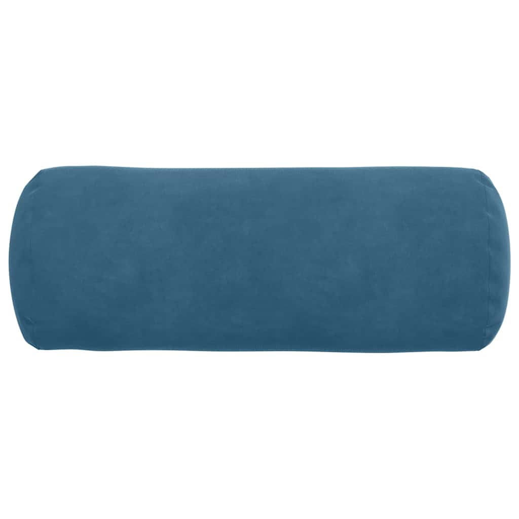 Bolsterkissen 2 Stück Blau Ø 15 x 40 cm Cordstoff