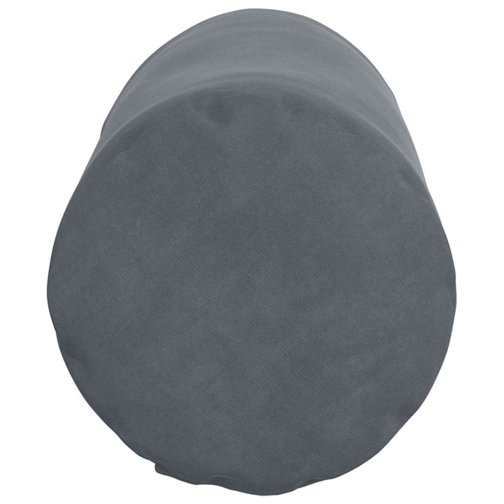 Bolsterkissen 2 Stück Dunkelgrau Ø 15 x 40 cm Cordstoff