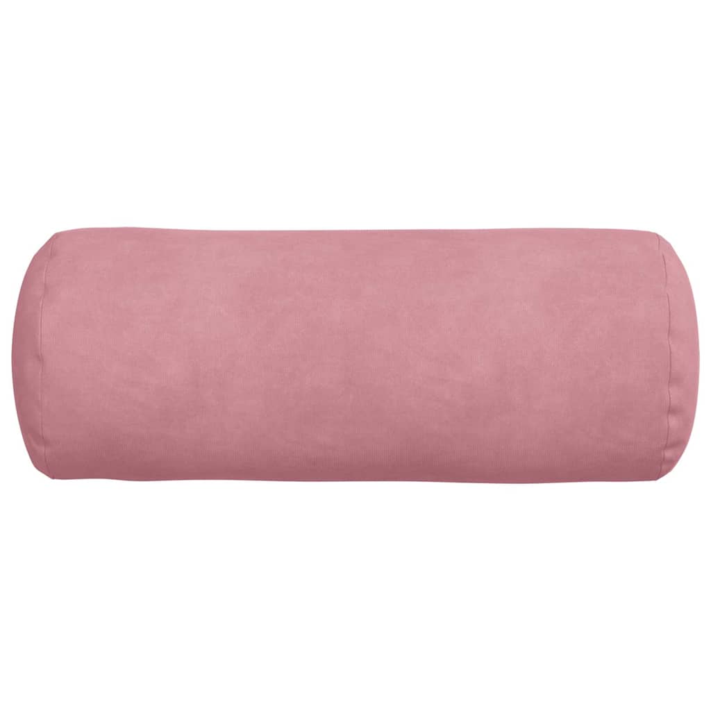 Bolsterkissen 2 Stück Rosa Ø 15 x 40 cm Cordstoff