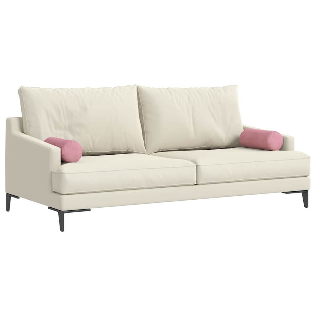 Bolsterkissen 2 Stück Rosa Ø 15 x 40 cm Cordstoff
