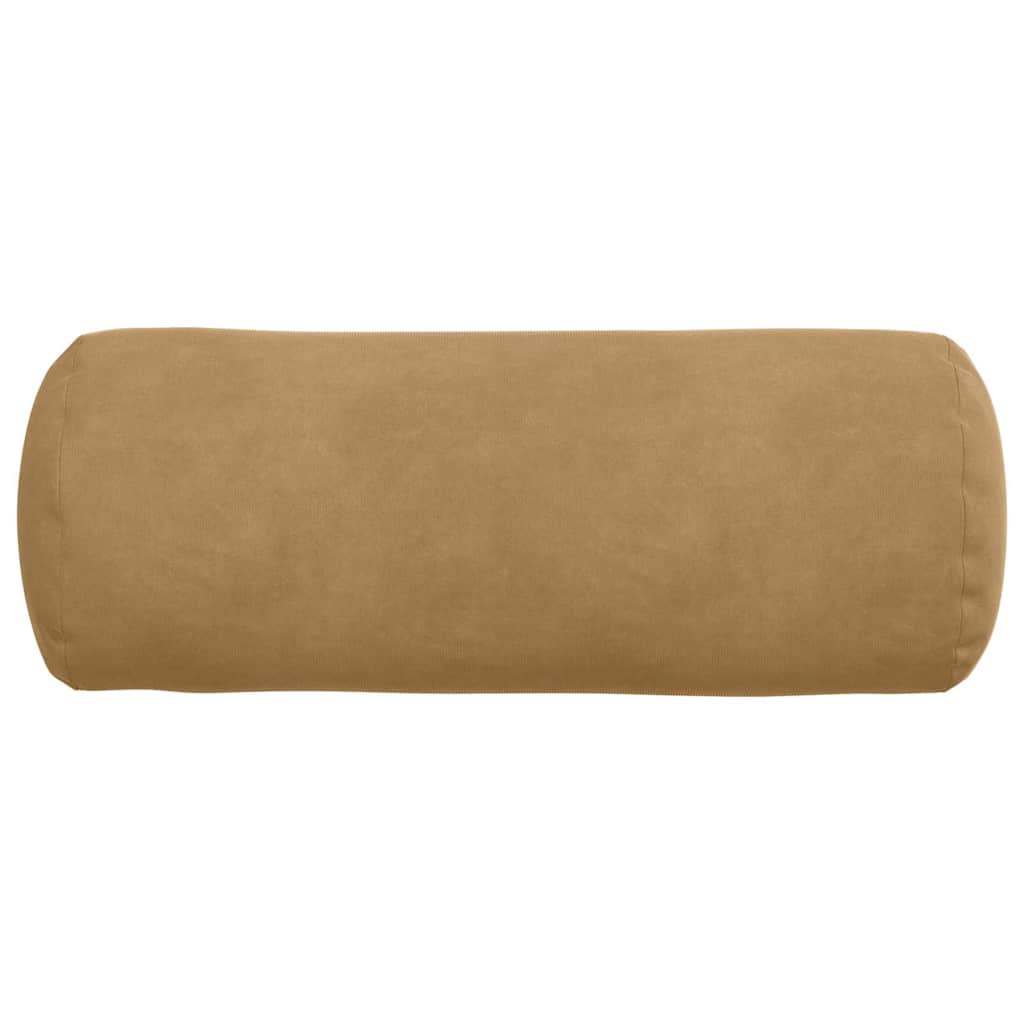 Bolsterkissen 2 Stück Braun Ø 15 x 40 cm Cordstoff