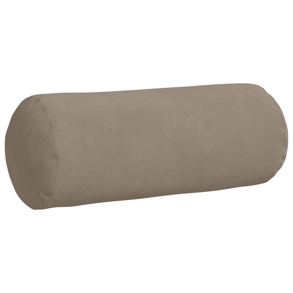 Bolsterkissen 2 Stück Taupe Ø 15 x 40 cm Mikrofaserstoff