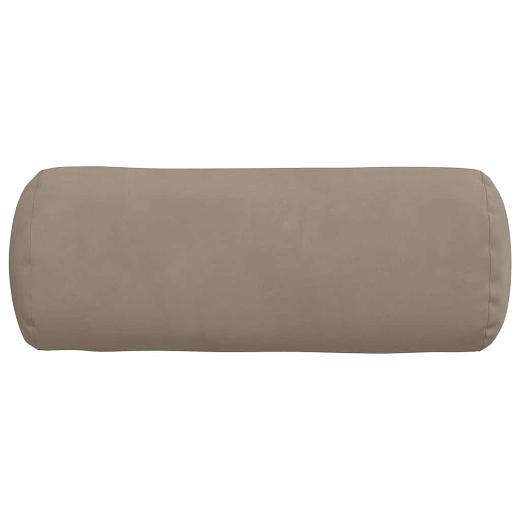 Bolsterkissen 2 Stück Taupe Ø 15 x 40 cm Mikrofaserstoff