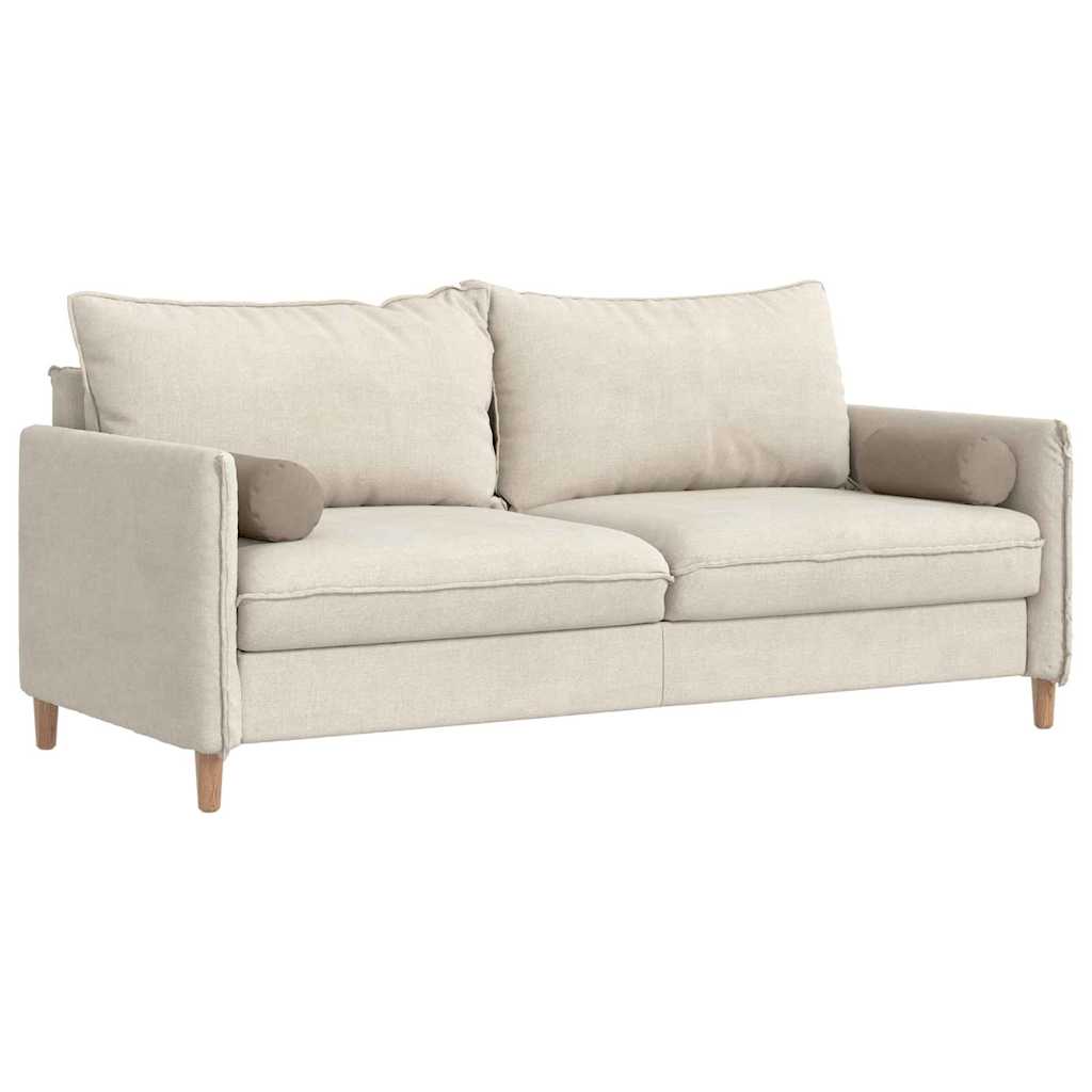 Bolsterkissen 2 Stück Taupe Ø 15 x 40 cm Mikrofaserstoff