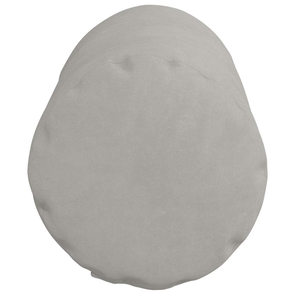Bolsterkissen 2 Stück Hellgrau Ø 15 x 40 cm Mikrofaserstoff