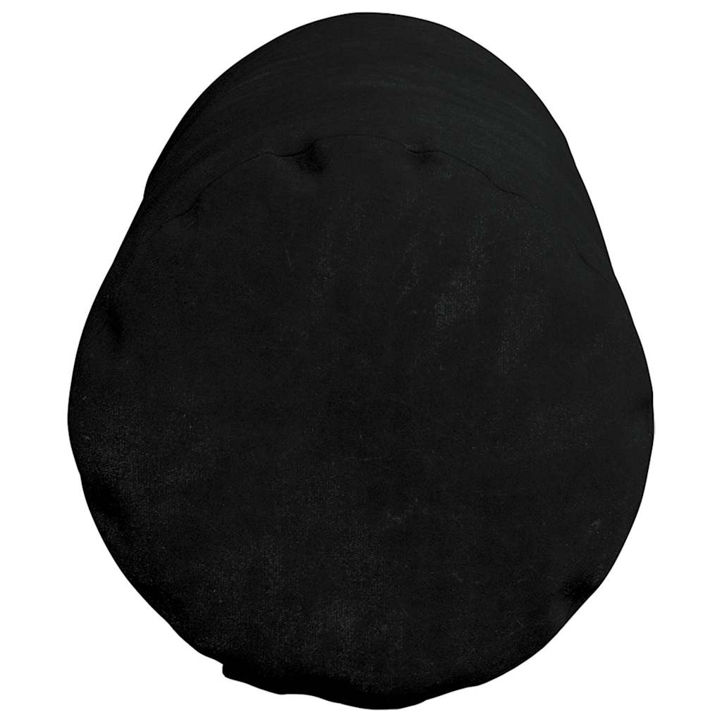 Bolsterkissen 2 Stück Schwarz Ø 15 x 40 cm Mikrofaserstoff