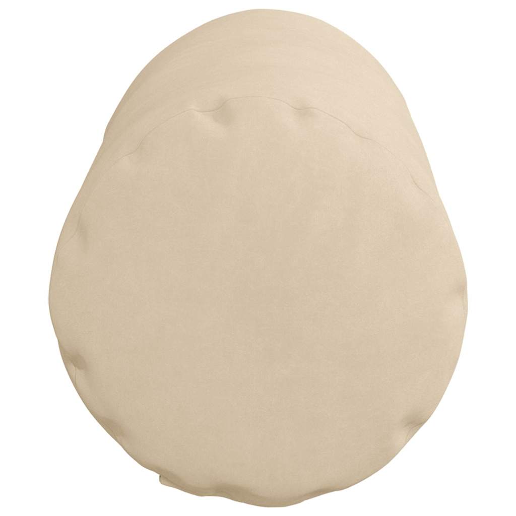 Bolsterkissen 2 Stück Creme Ø 15 x 40 cm Mikrofaserstoff