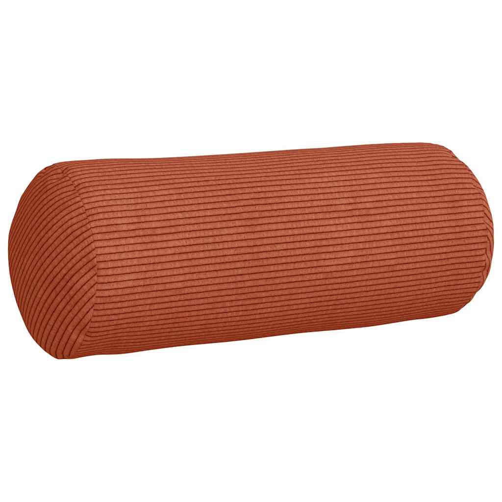 Bolsterkissen 2 Stück Rot-Orange Ø 15 x 40 cm Cordstoff