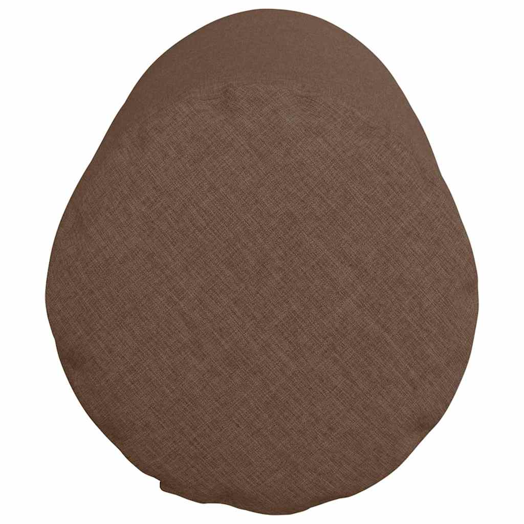 Bolsterkissen 2 Stück Braun Ø 25 x 70 cm Stoff