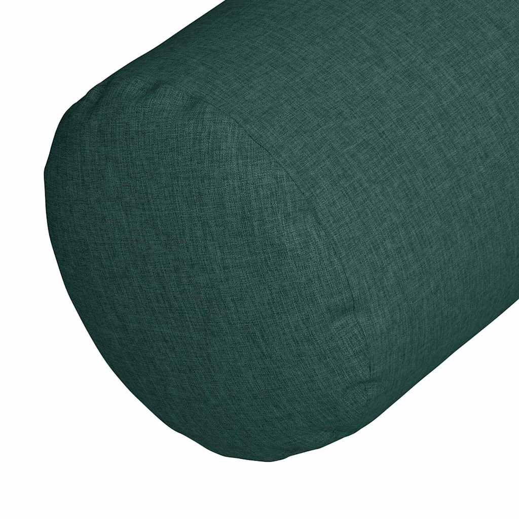 Bolsterkissen 2 Stück Dunkelgrün Ø 25 x 70 cm Stoff