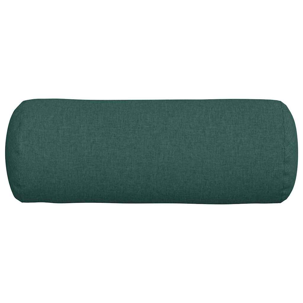 Bolsterkissen 2 Stück Dunkelgrün Ø 25 x 70 cm Stoff