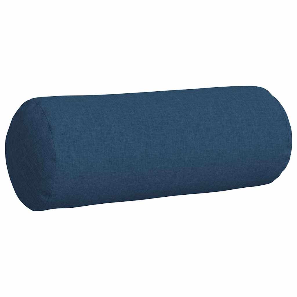Bolsterkissen 2 Stück Blau Ø 25 x 70 cm Stoff