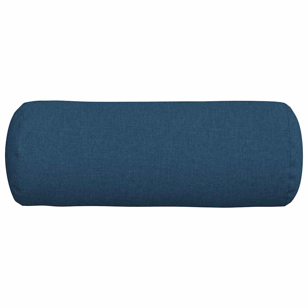 Bolsterkissen 2 Stück Blau Ø 25 x 70 cm Stoff