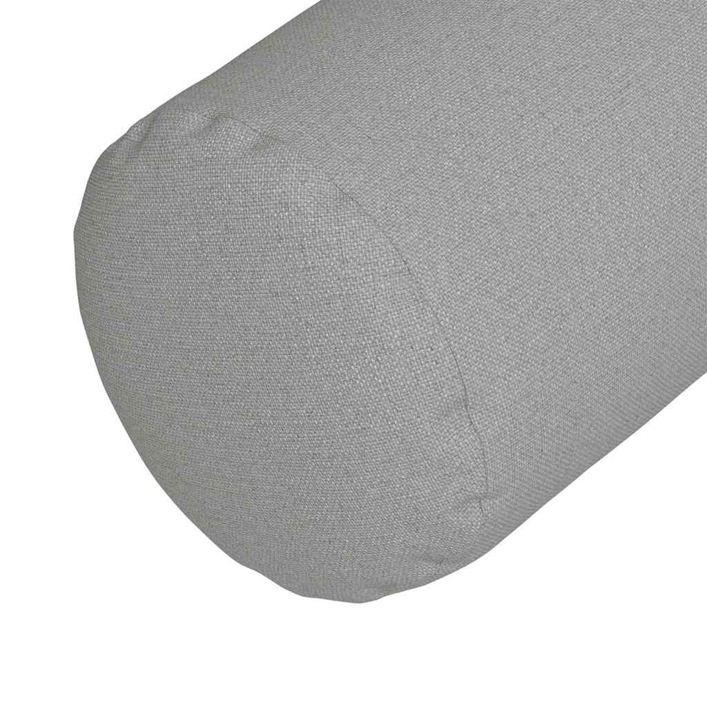 Bolsterkissen 2 pcs Wolkengrau Ø 25 x 70 cm Stoff