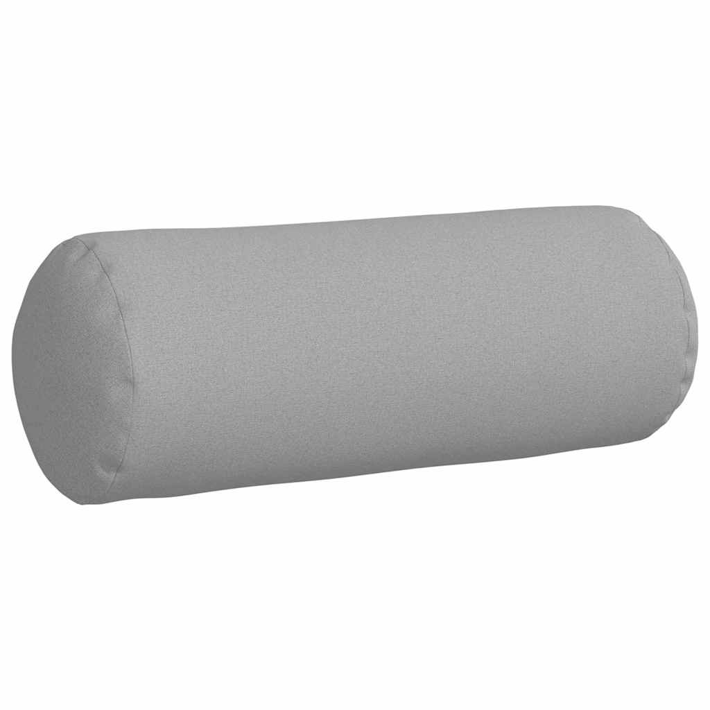 Bolsterkissen 2 pcs Wolkengrau Ø 25 x 70 cm Stoff