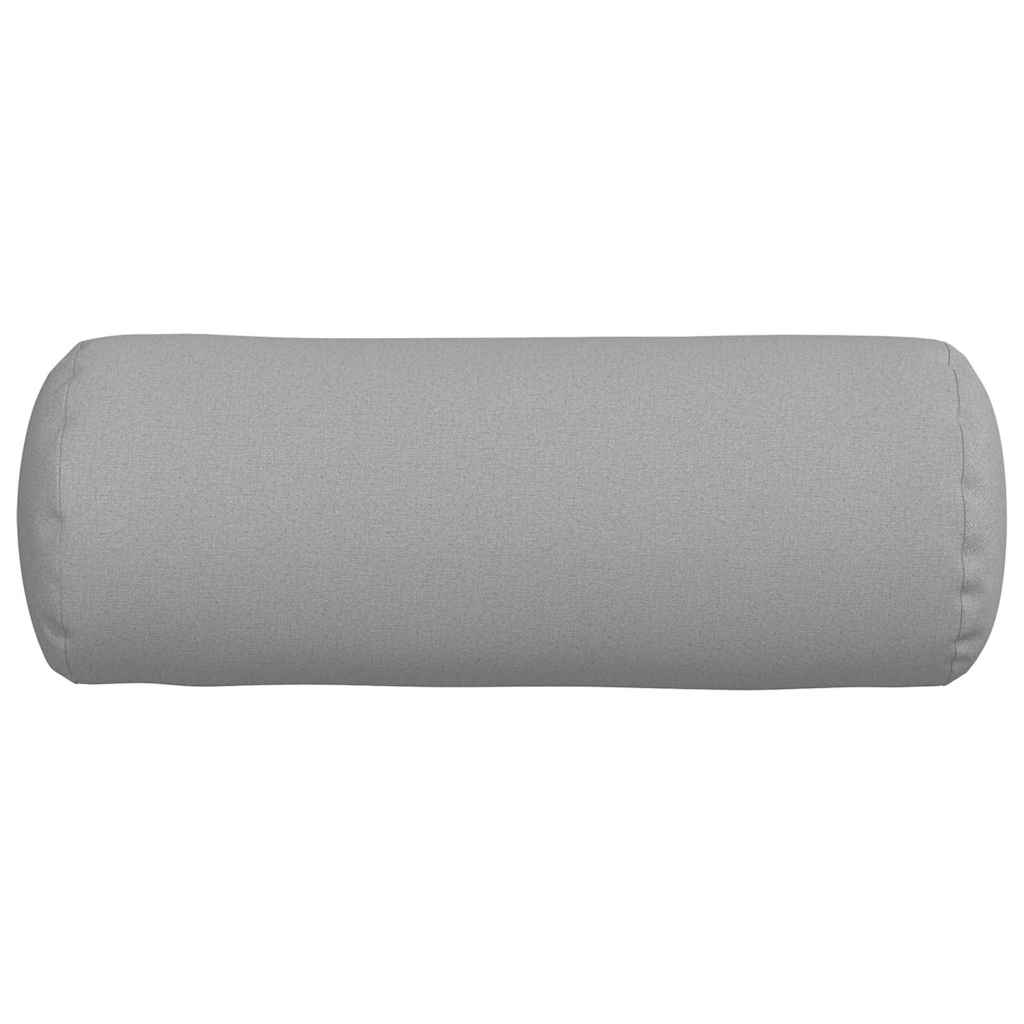 Bolsterkissen 2 pcs Wolkengrau Ø 25 x 70 cm Stoff