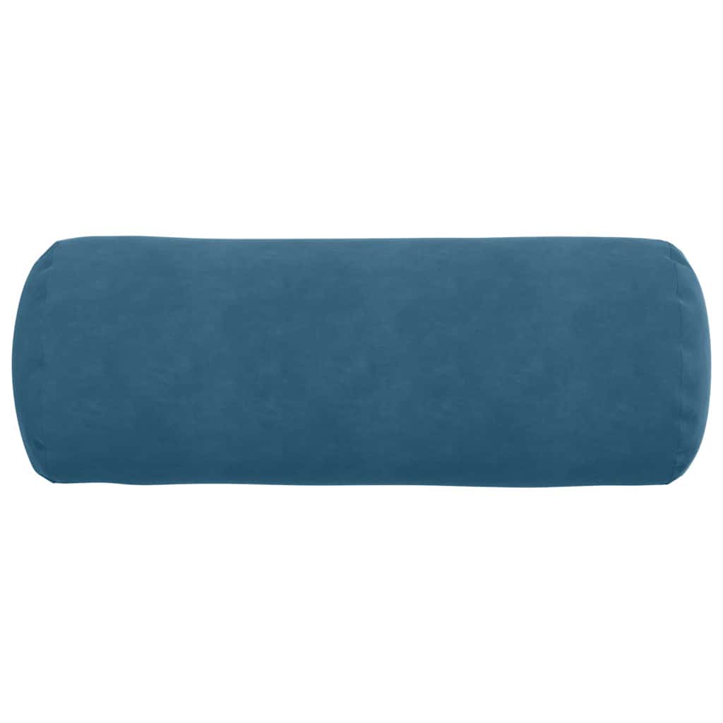 Bolsterkissen 2 Stück Blau Ø 25 x 70 cm Cordstoff