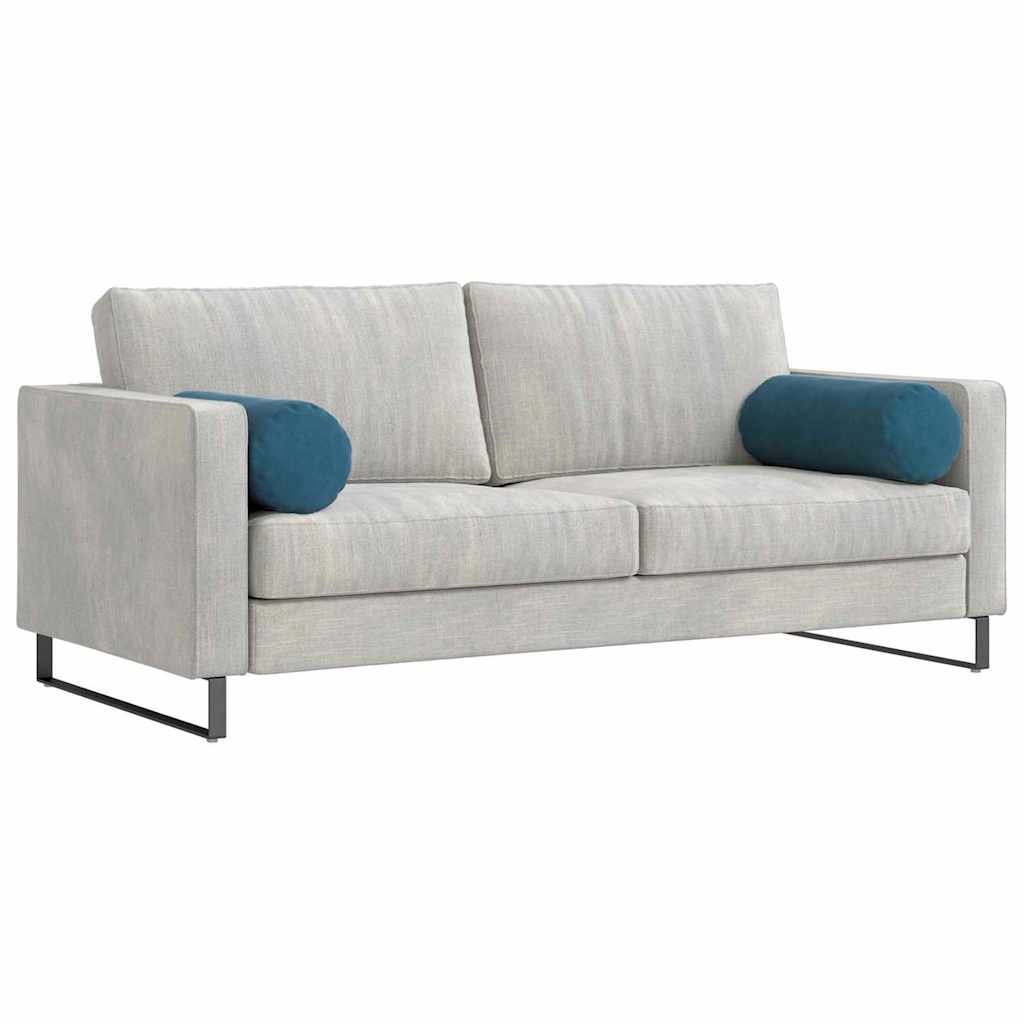 Bolsterkissen 2 Stück Blau Ø 25 x 70 cm Cordstoff