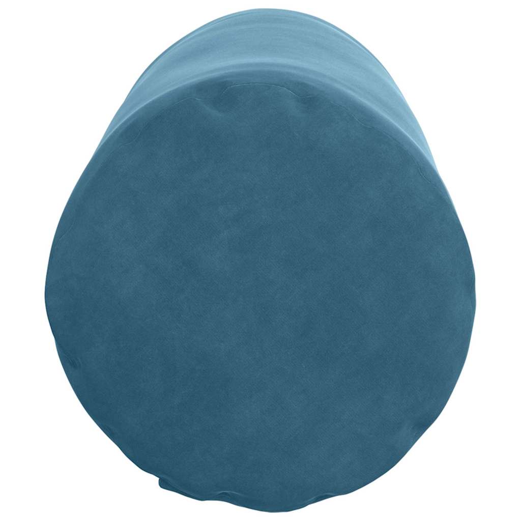 Bolsterkissen 2 Stück Blau Ø 25 x 70 cm Cordstoff