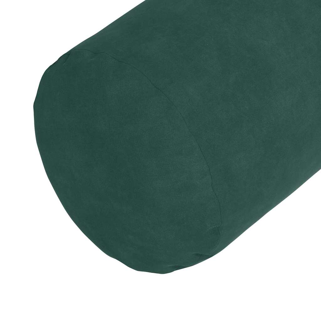 Bolsterkissen 2 Stück Dunkelgrün Ø 25 x 70 cm Cordstoff