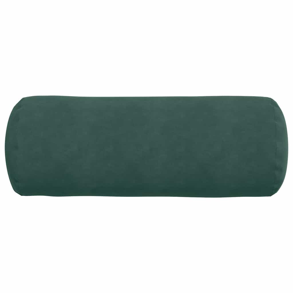 Bolsterkissen 2 Stück Dunkelgrün Ø 25 x 70 cm Cordstoff