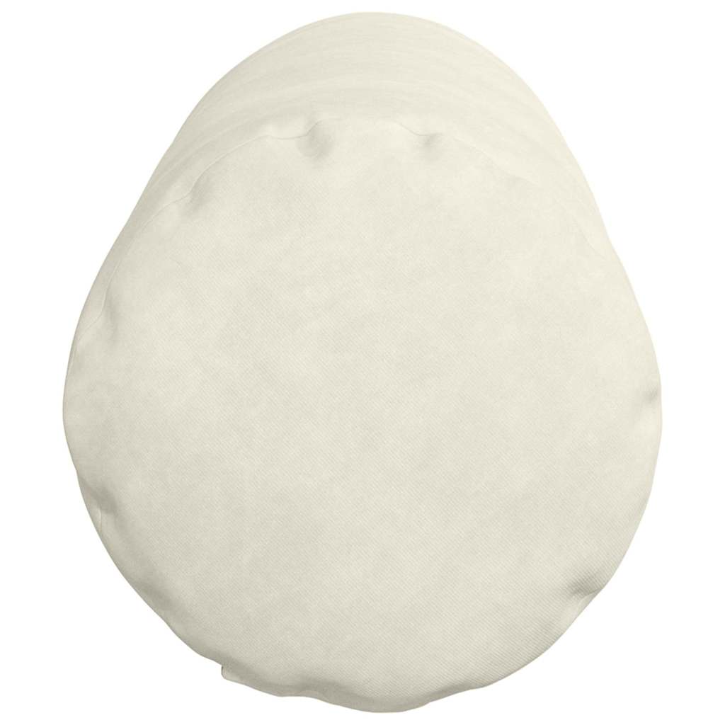 Bolsterkissen 2 Stück Creme Ø 25 x 70 cm Cordstoff