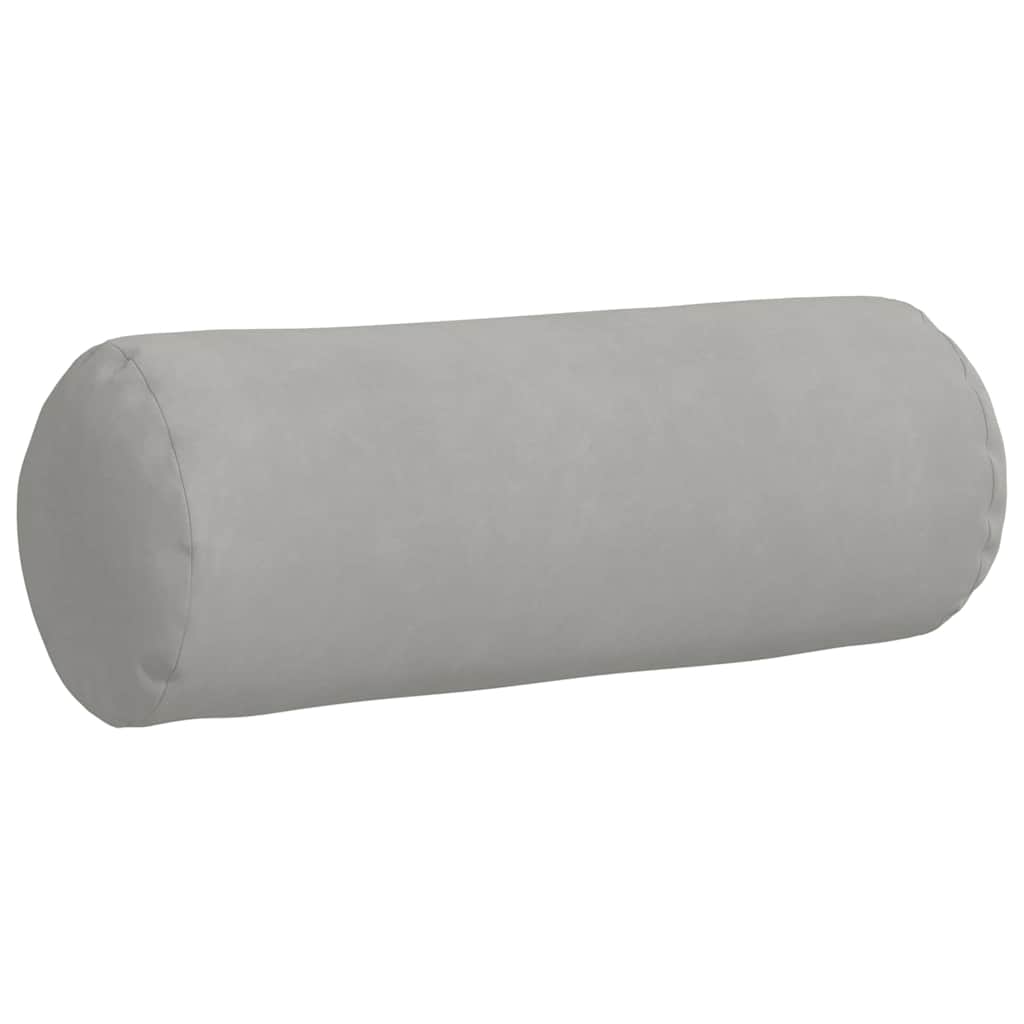 Bolsterkissen 2 Stück Hellgrau Ø 25 x 70 cm Mikrofaserstoff