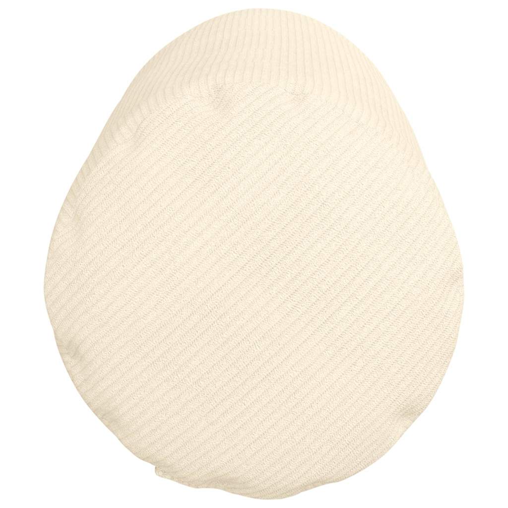 Bolsterkissen 2 Stück Creme Ø 25 x 70 cm Cordstoff
