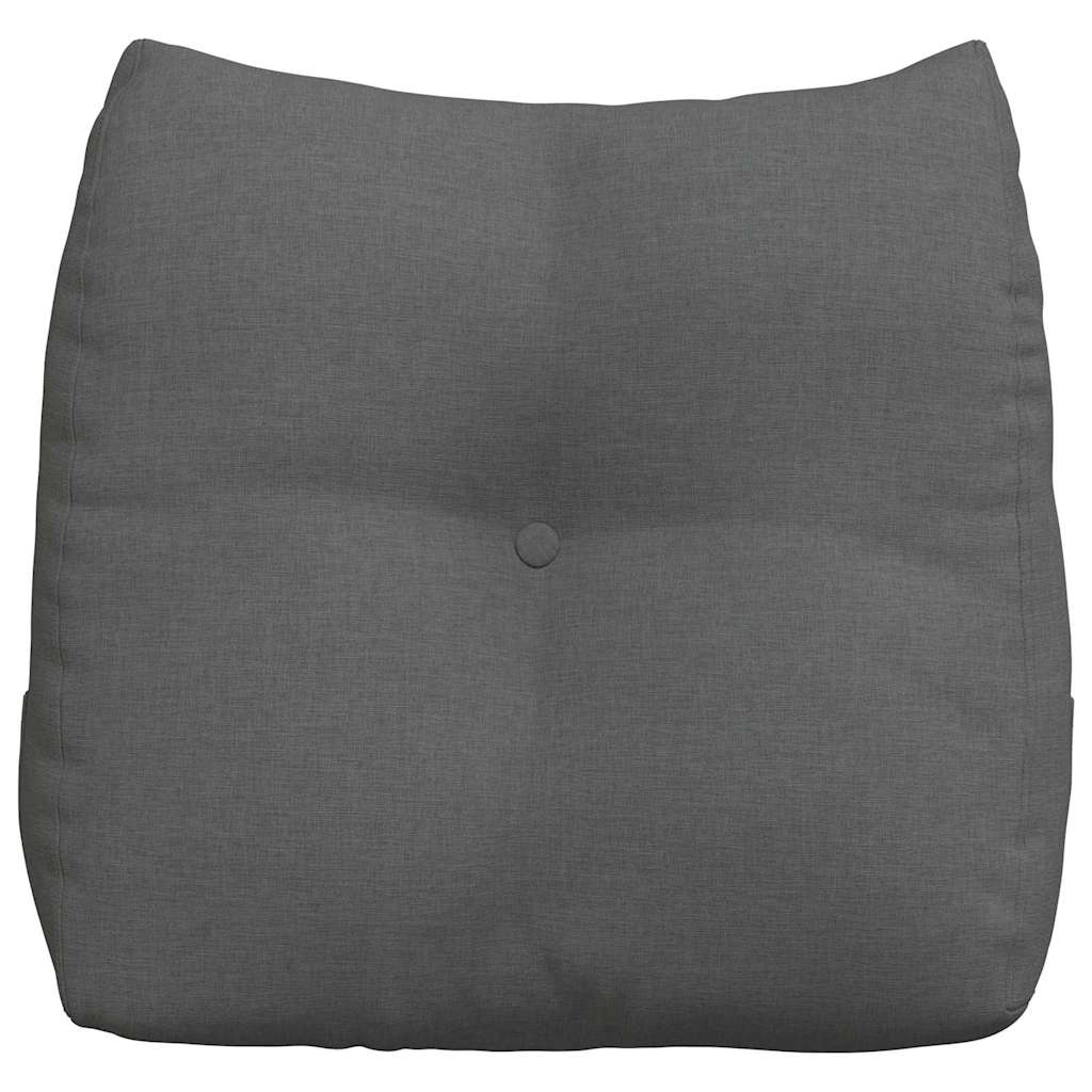 Rücken Kissen Dunkelgrau 45 x 24 x 50 cm Stoff