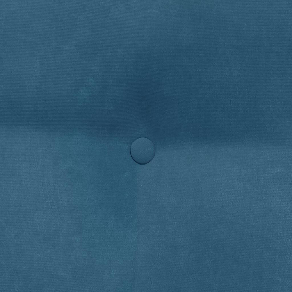 Rücken Kissen Blau 60 x 24 x 50 cm Samt