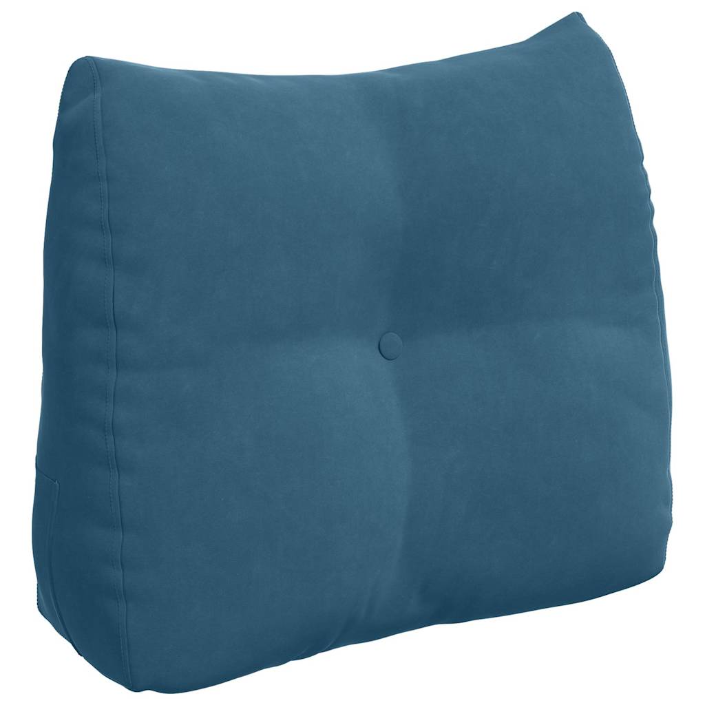 Rücken Kissen Blau 60 x 24 x 50 cm Samt