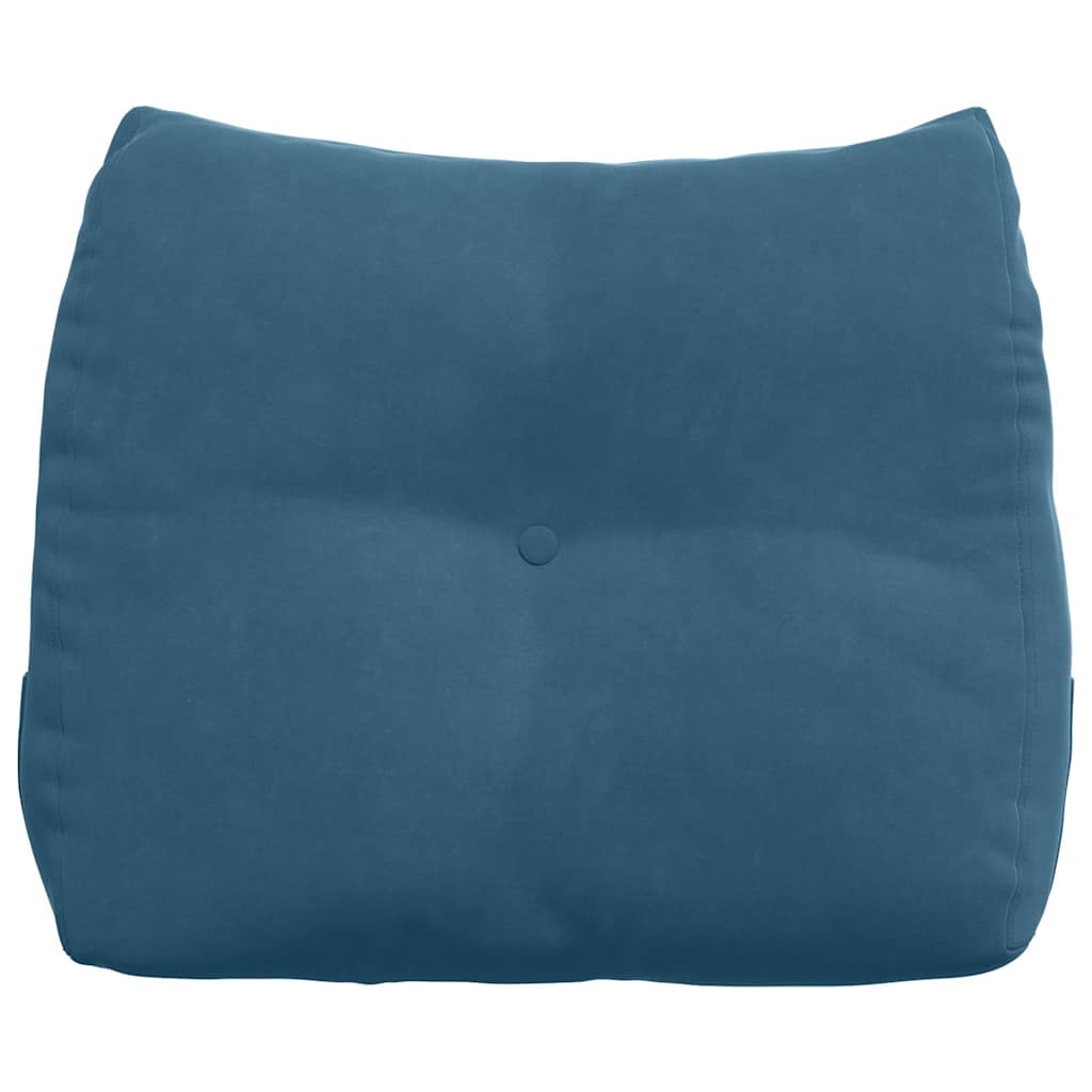 Rücken Kissen Blau 60 x 24 x 50 cm Samt