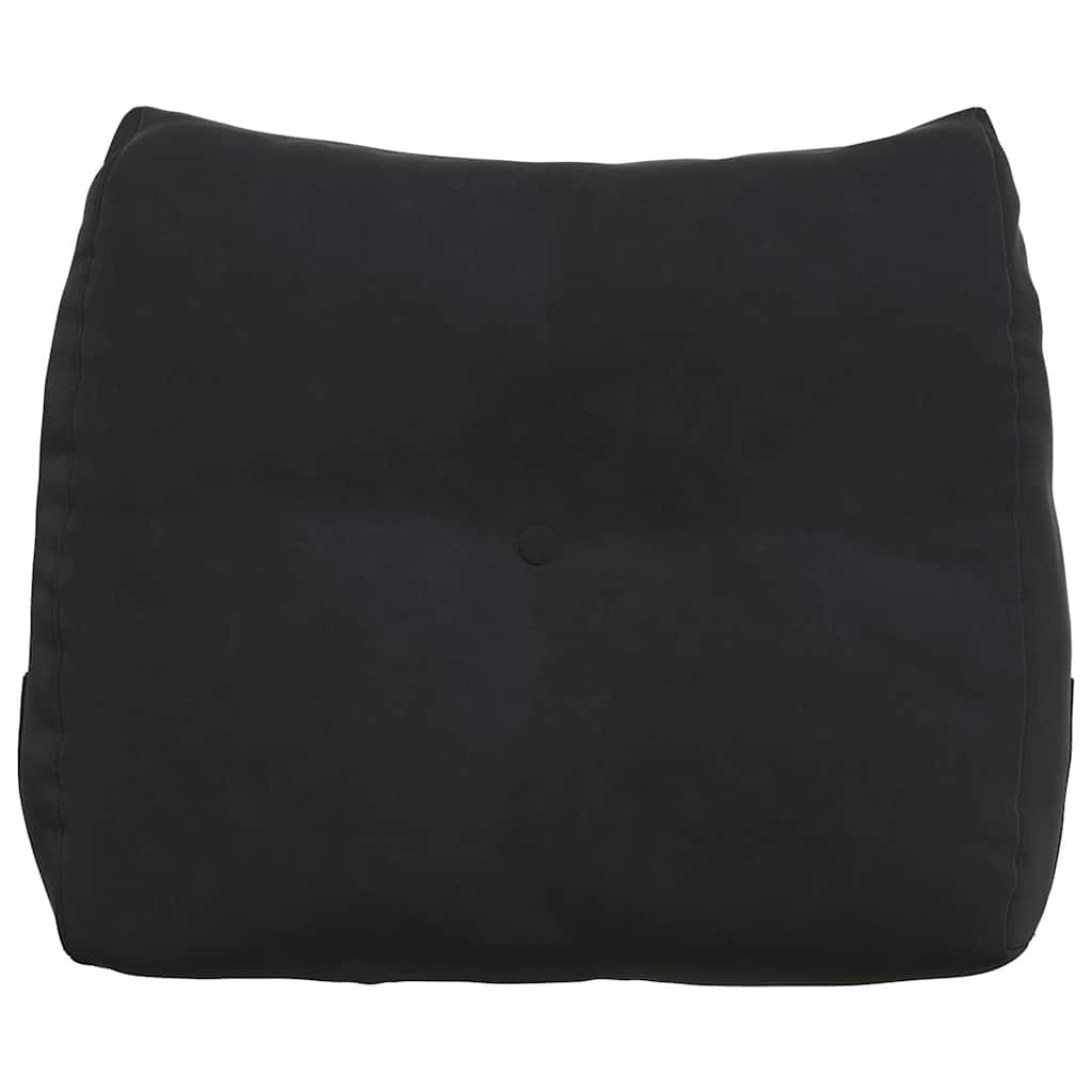 Rücken Kissen Schwarz 60 x 24 x 50 cm Samt