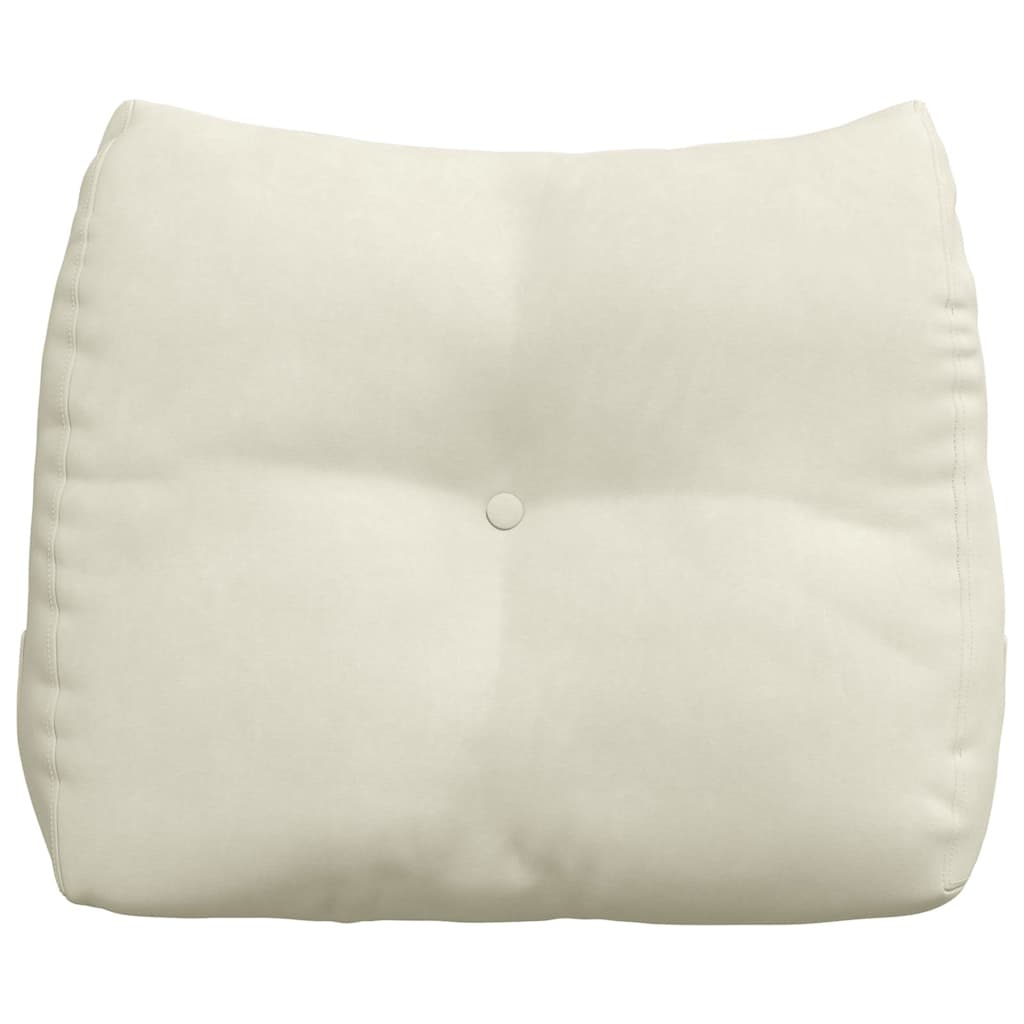 Rückenkissen Creme 60 x 24 x 50 cm Samt