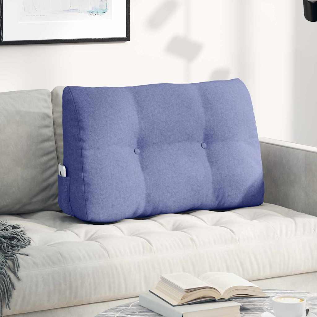 Rücken Kissen Jeans blau 80 x 24 x 50 cm Stoff