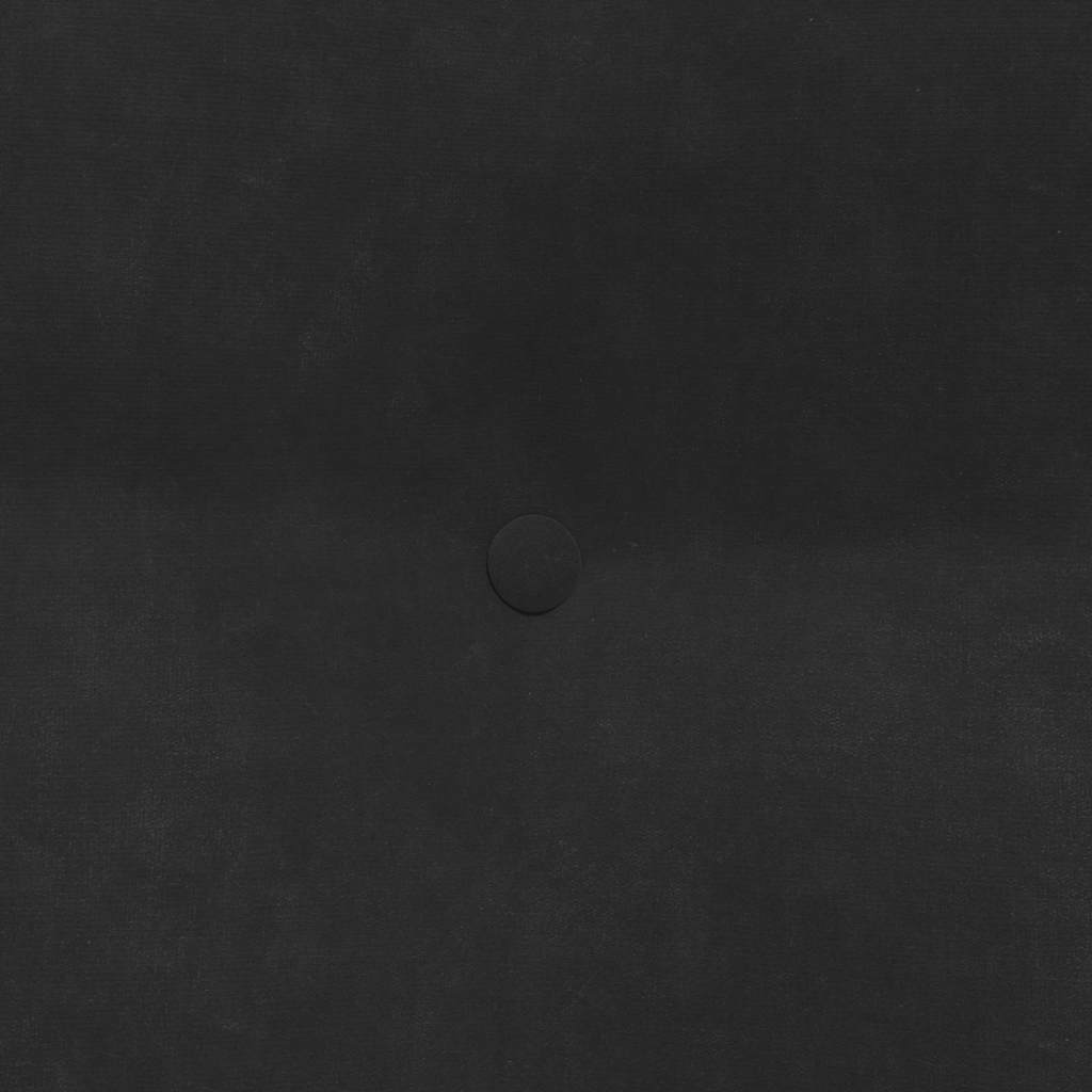 Rücken Kissen Schwarz 80 x 24 x 50 cm Samt