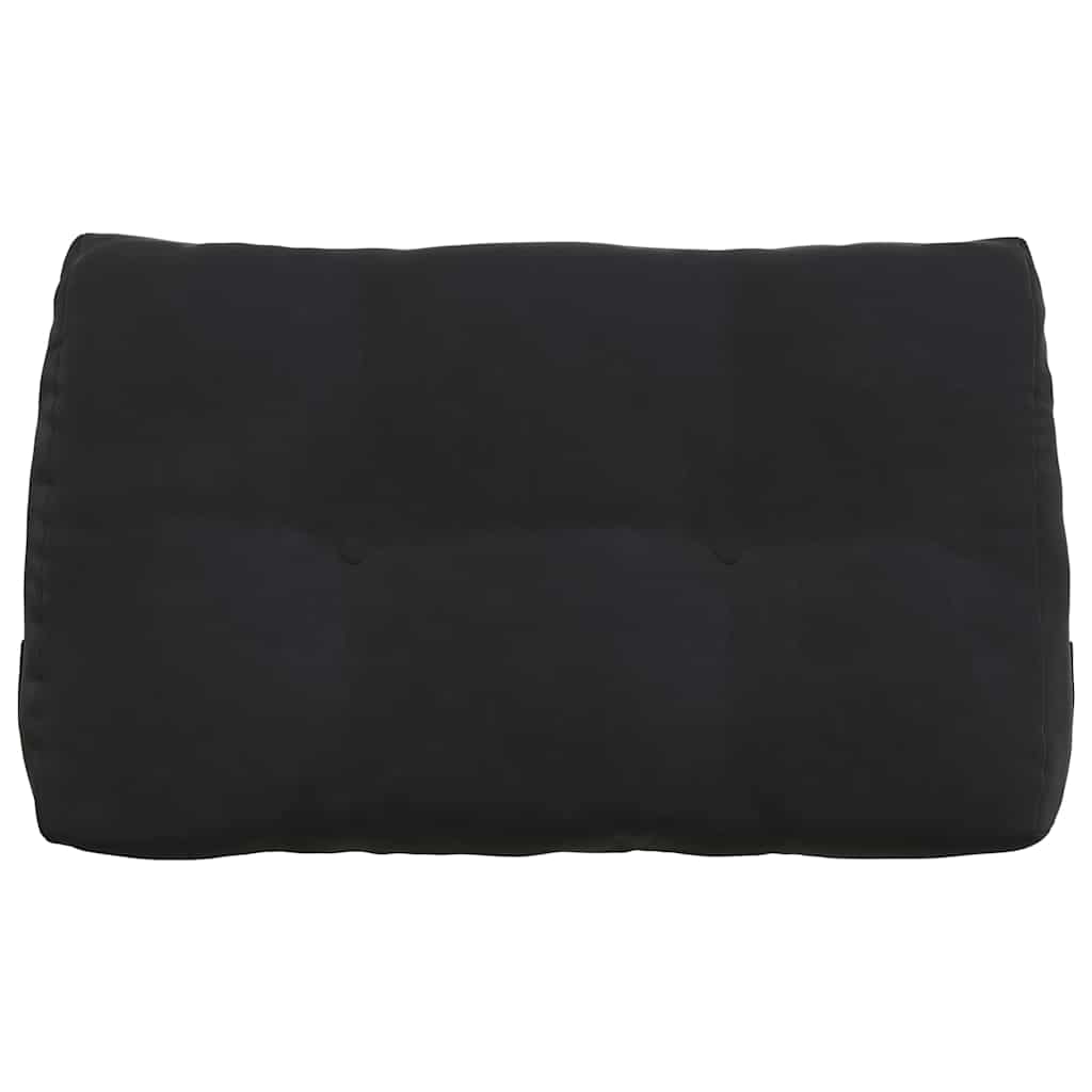 Rücken Kissen Schwarz 80 x 24 x 50 cm Samt
