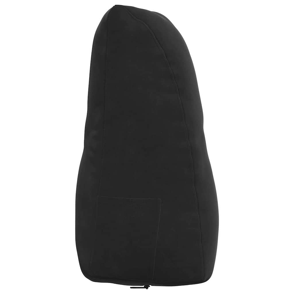 Rücken Kissen Schwarz 80 x 24 x 50 cm Samt
