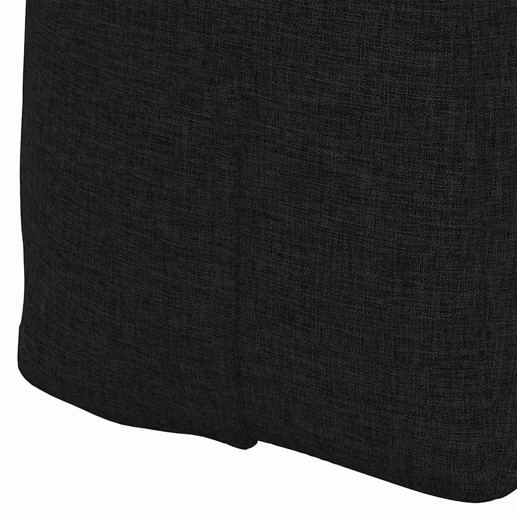 Rücken Kissen Schwarz 120 x 24 x 50 cm Stoff