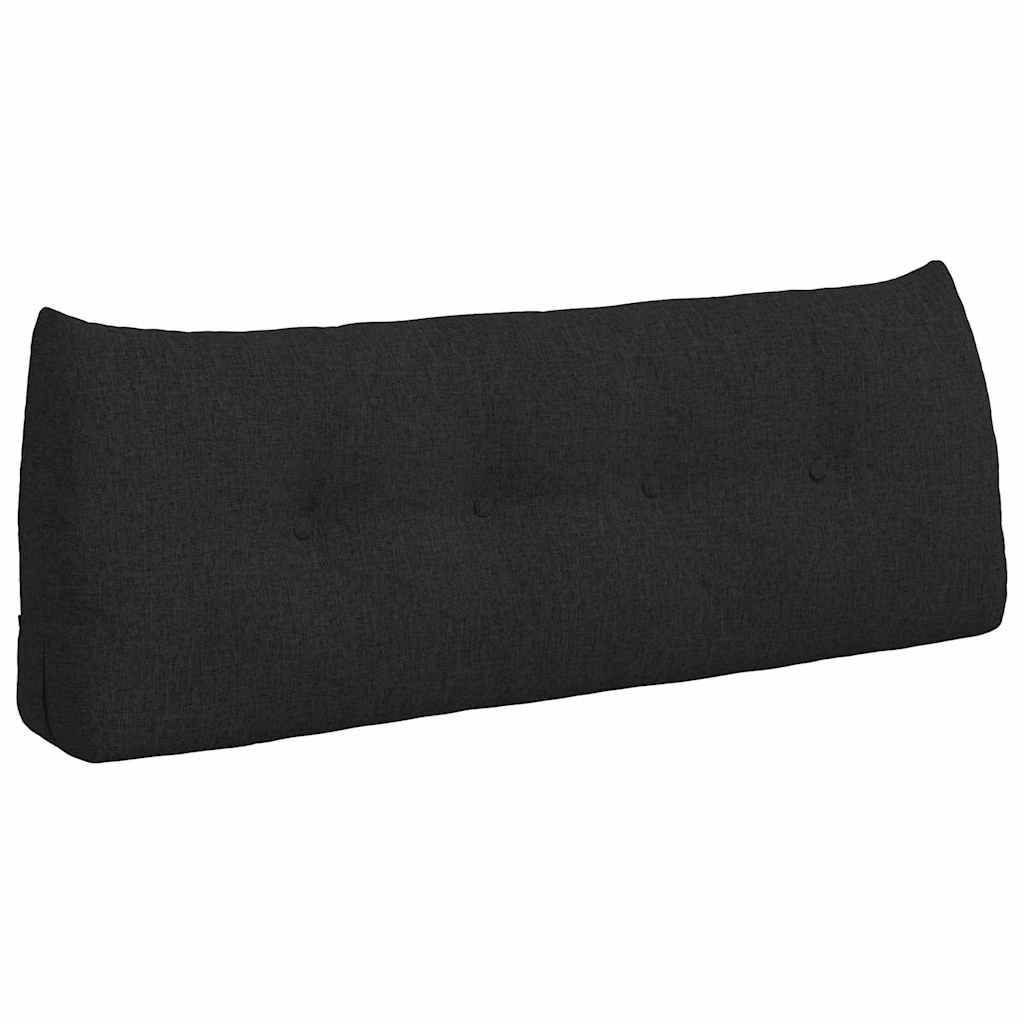Rücken Kissen Schwarz 120 x 24 x 50 cm Stoff