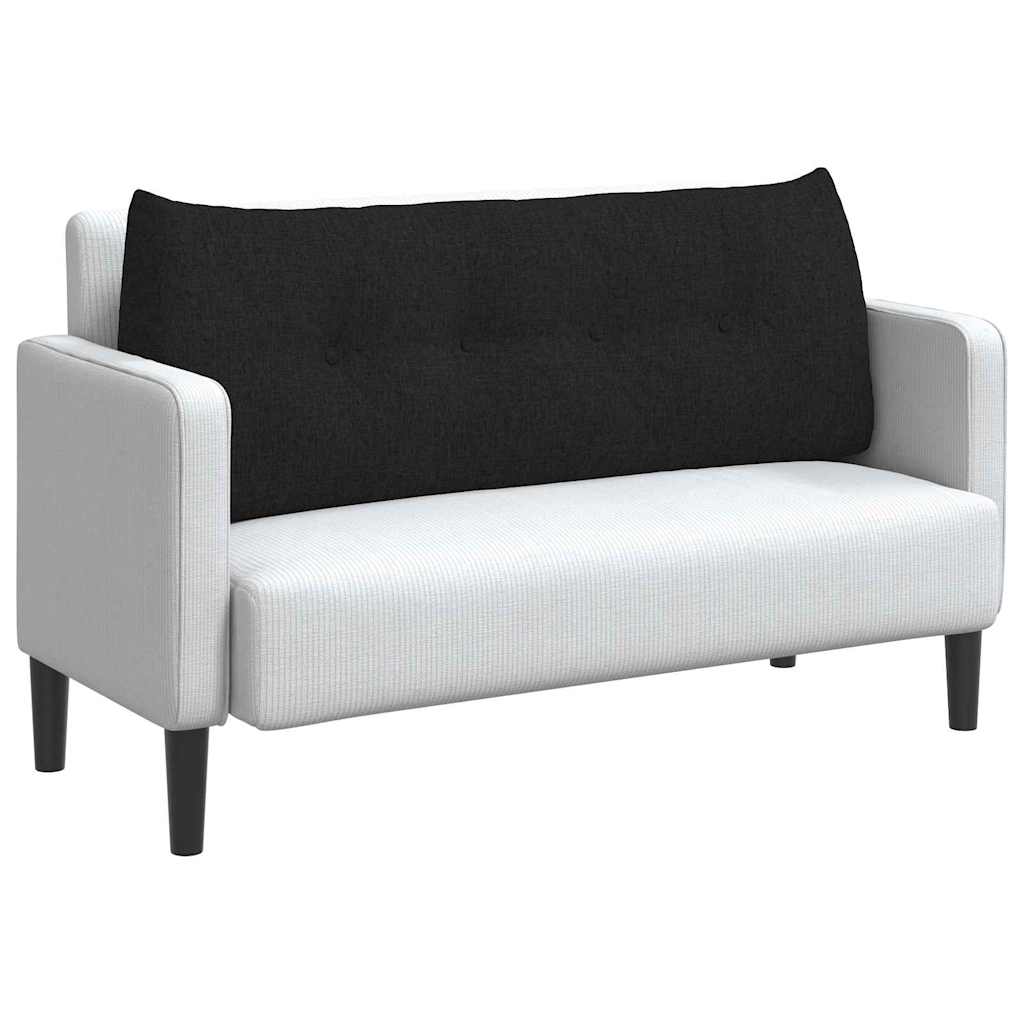 Rücken Kissen Schwarz 120 x 24 x 50 cm Stoff