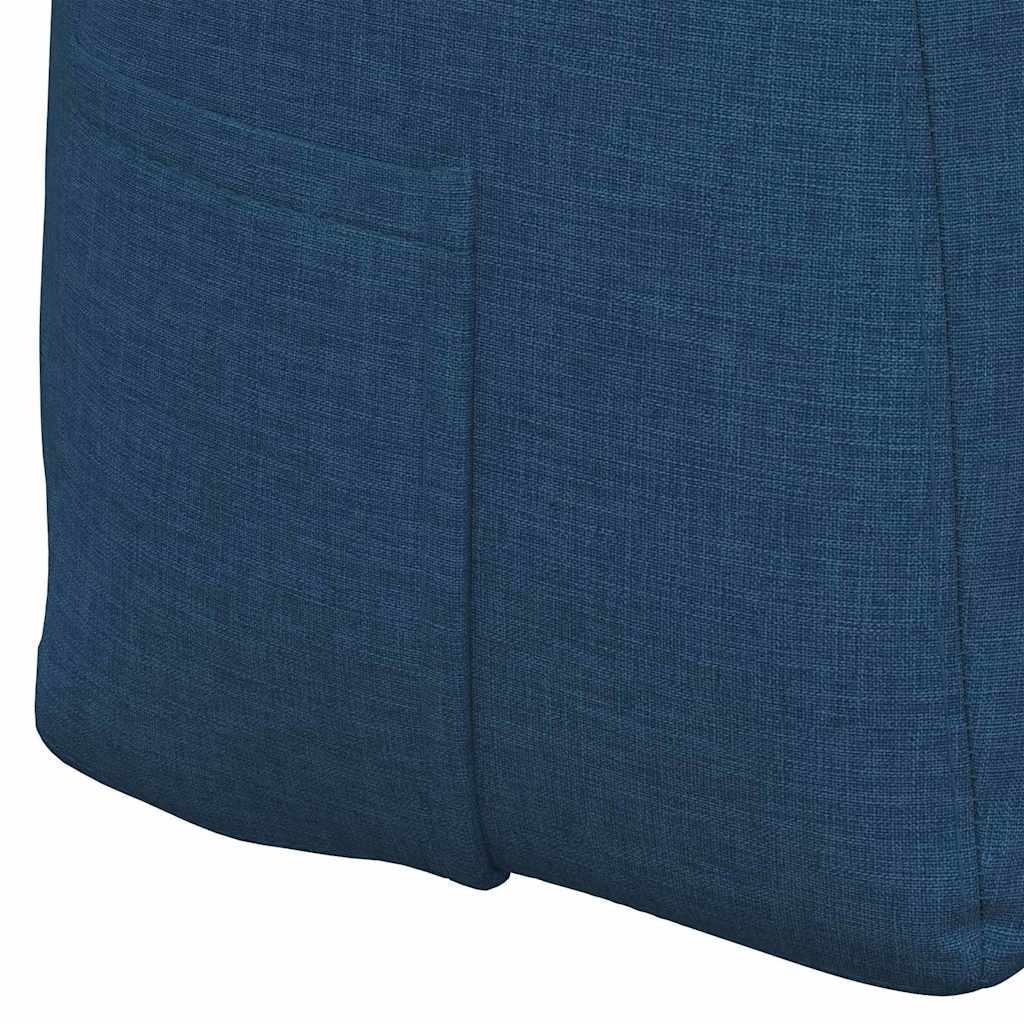Rücken Kissen Blau 120 x 24 x 50 cm Stoff