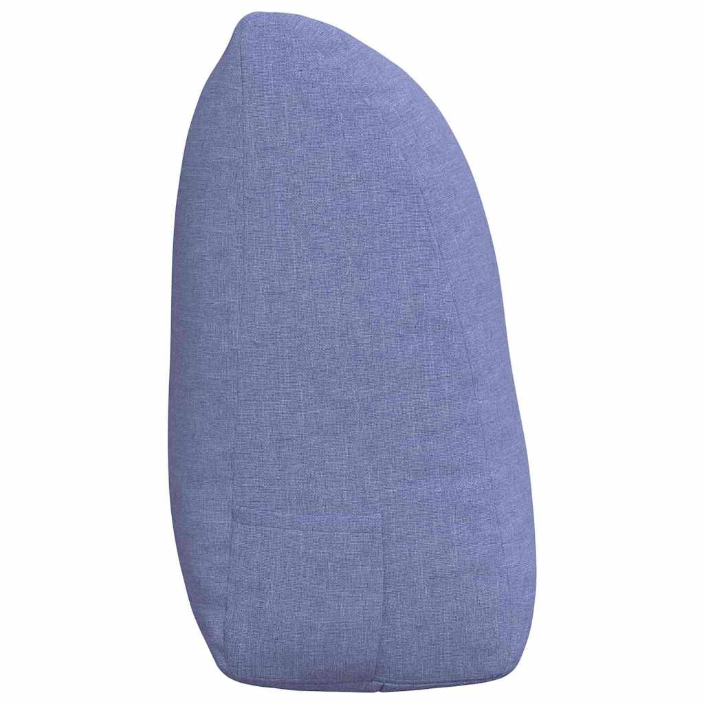 Rücken Kissen Jeans blau 120 x 24 x 50 cm Stoff