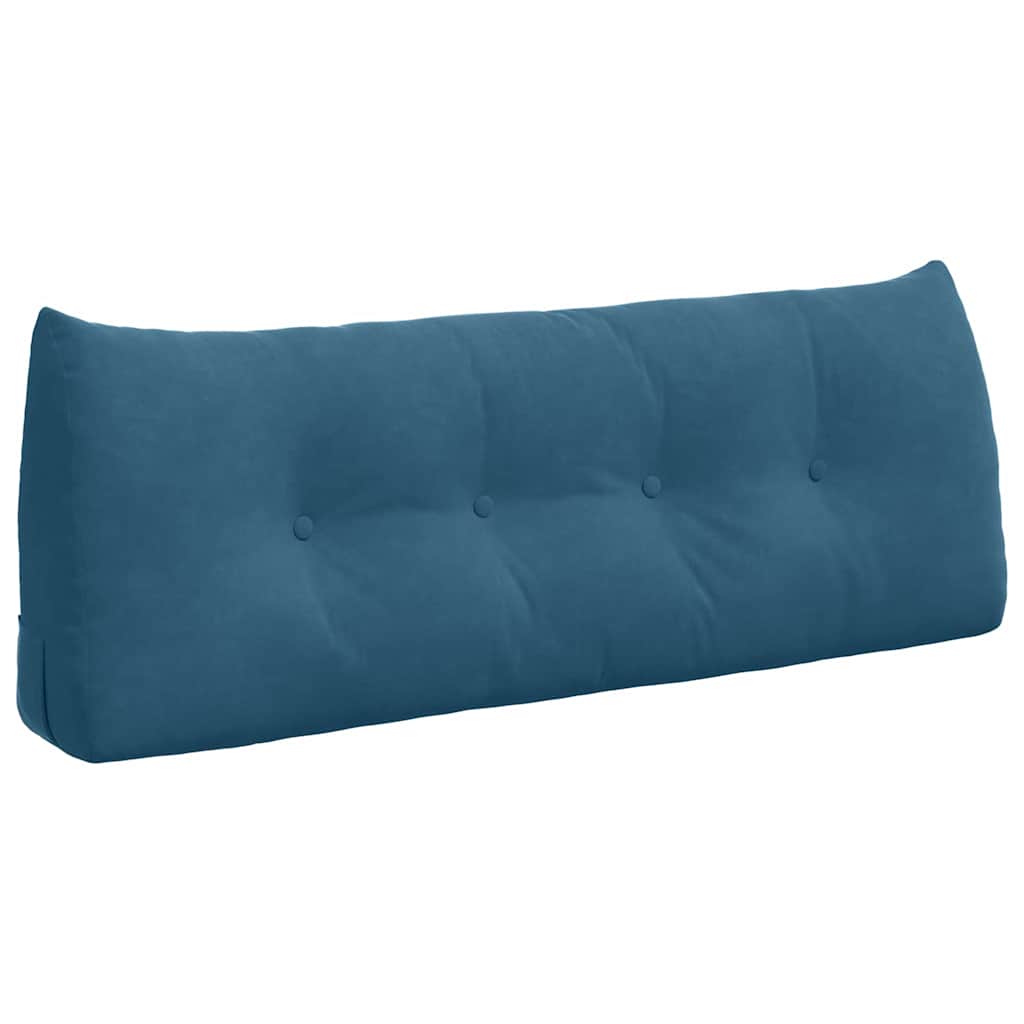 Rückenkissen Blau 120 x 24 x 50 cm Samt